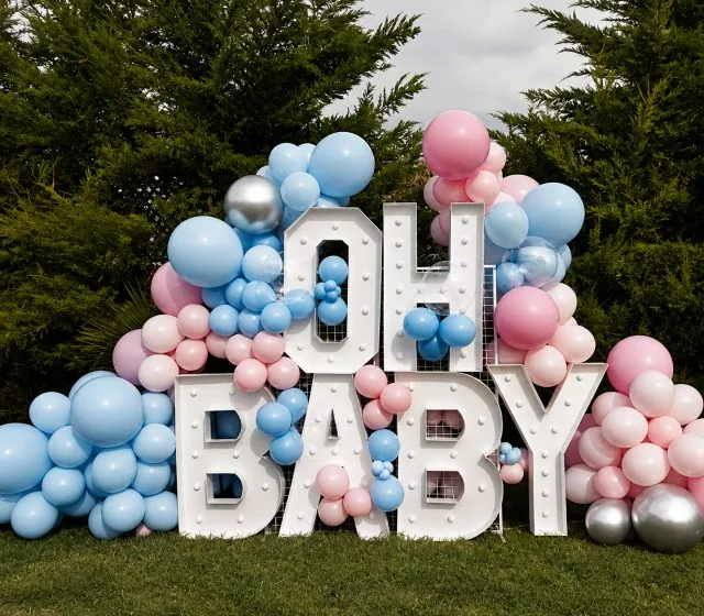 OH BABY Marquee Letters + Balloons Antelope CA