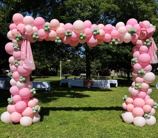 Rectangular Organic Balloon Arch Carmichael CA