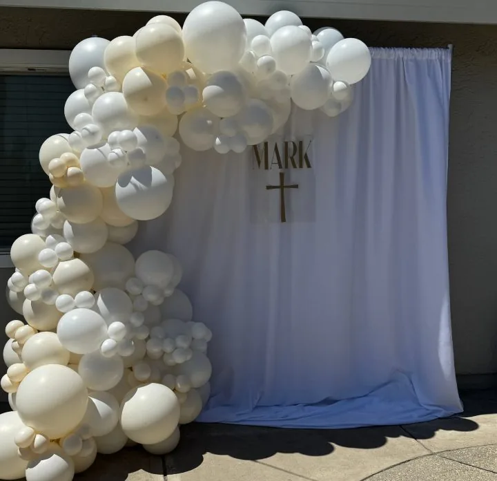 Drape Wall Backdrops in Loomis CA by Air Up Balloons