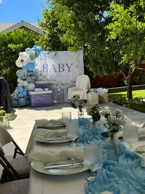 Baby shower balloon decoration in Sacramento CA