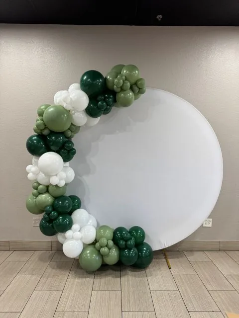 Balloon ring display backdrop in Sacramento CA