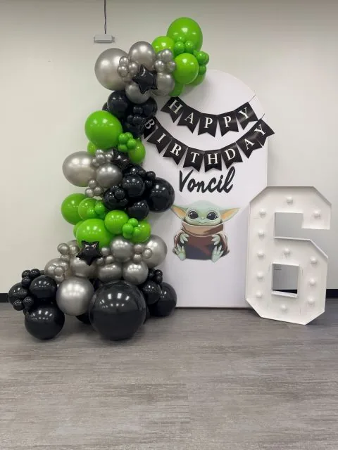 Birthday balloon decoration in Sacramento CA