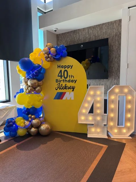 Birthday balloon decoration in Sacramento CA