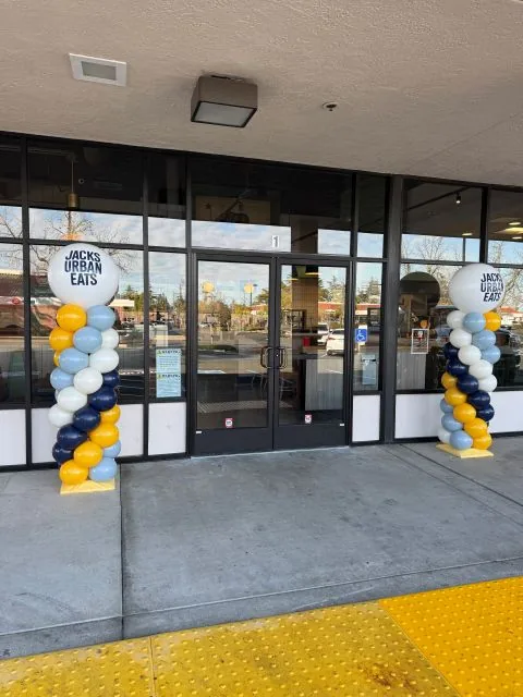 Corporate and grand opening balloon decor in Sacramento CA