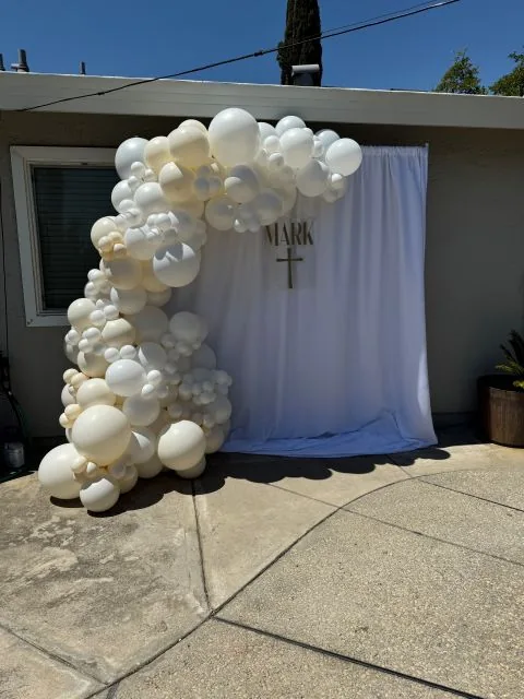 Drape wall balloon backdrop in Sacramento CA