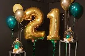 Foil helium number balloons in Sacramento CA