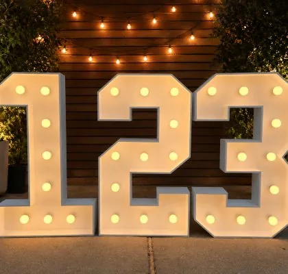 Marquee & Light-Up Numbers Rancho Cordova CA