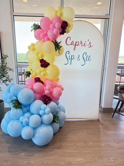 Custom balloon centerpiece for party in Sacramento CA